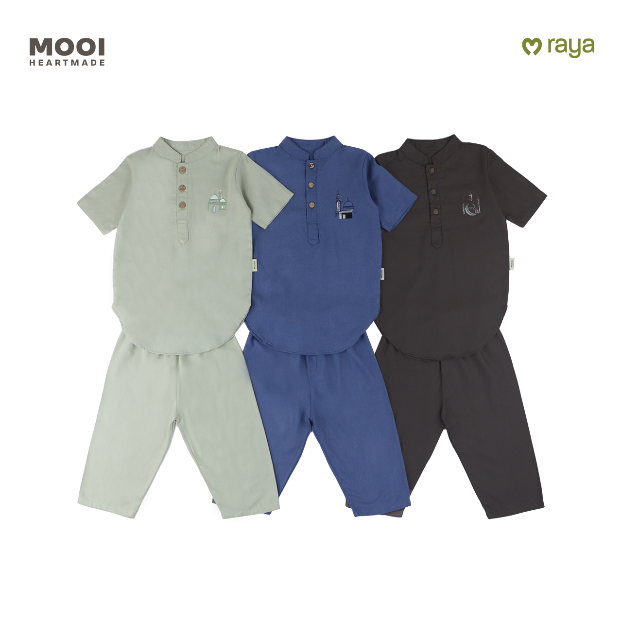 Mooi Adam Koko Set Setelan Koko Anak Raya Collection V2