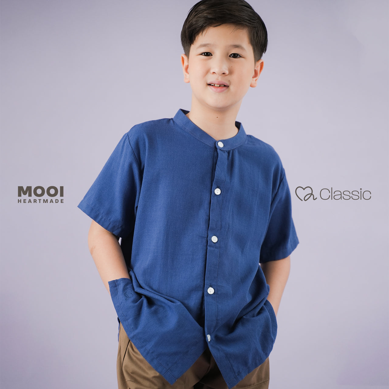 Mooi Kemeja Anak Laki-laki Henry Shirt