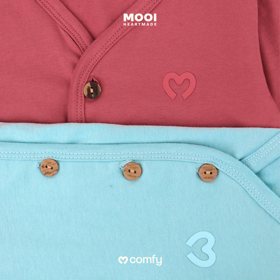 Mooi Setelan Pendek Bayi Comfy Baby Short Button Set