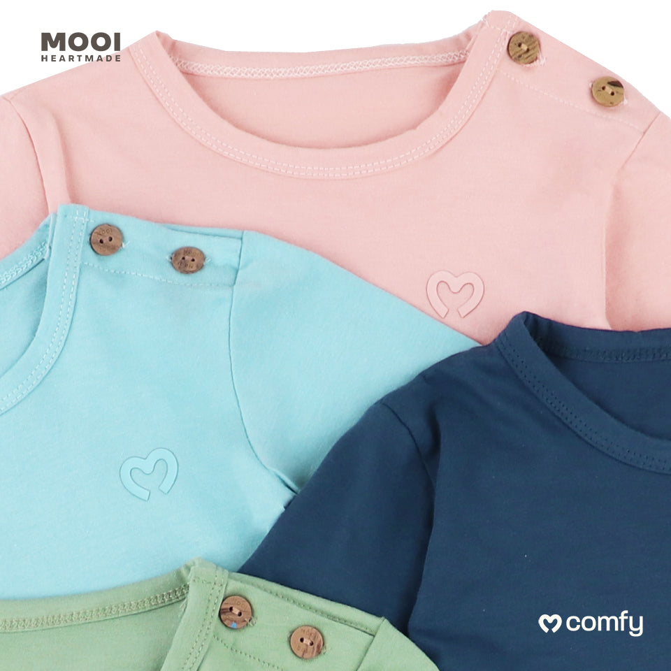 Mooi Setelan Piyama Bayi Comfy Baby Basic Pajamas