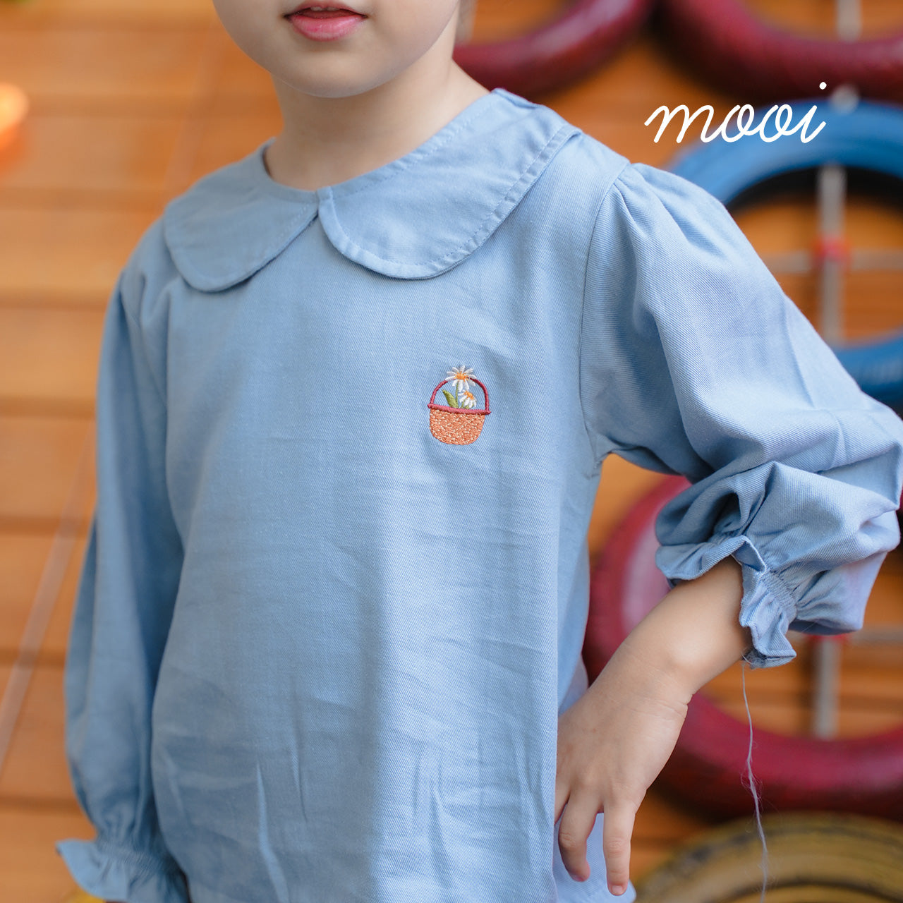 Mooi Atasan Anak Perempuan Ruby Shirt