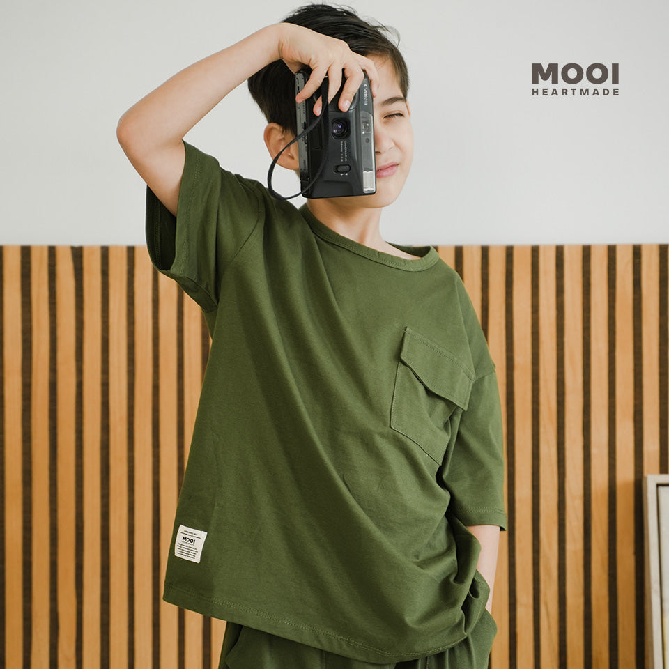 Mooi Kaos Anak Laki-Laki Renzo T-Shirt Tee