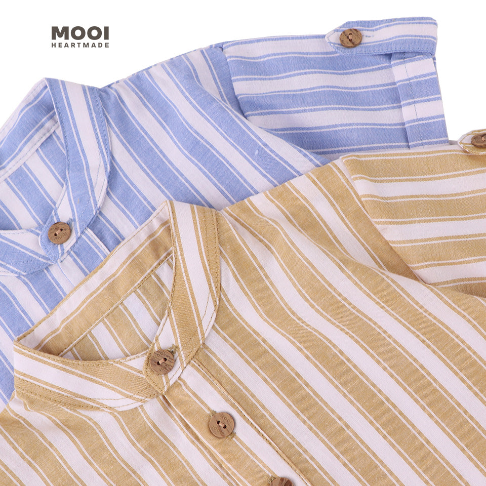 Mooi Kemeja Anak Laki-laki Enzo Striped Shirt