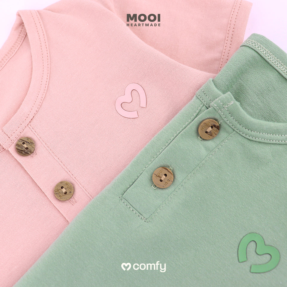 Mooi Setelan Bayi Comfy Baby Short Basic Set