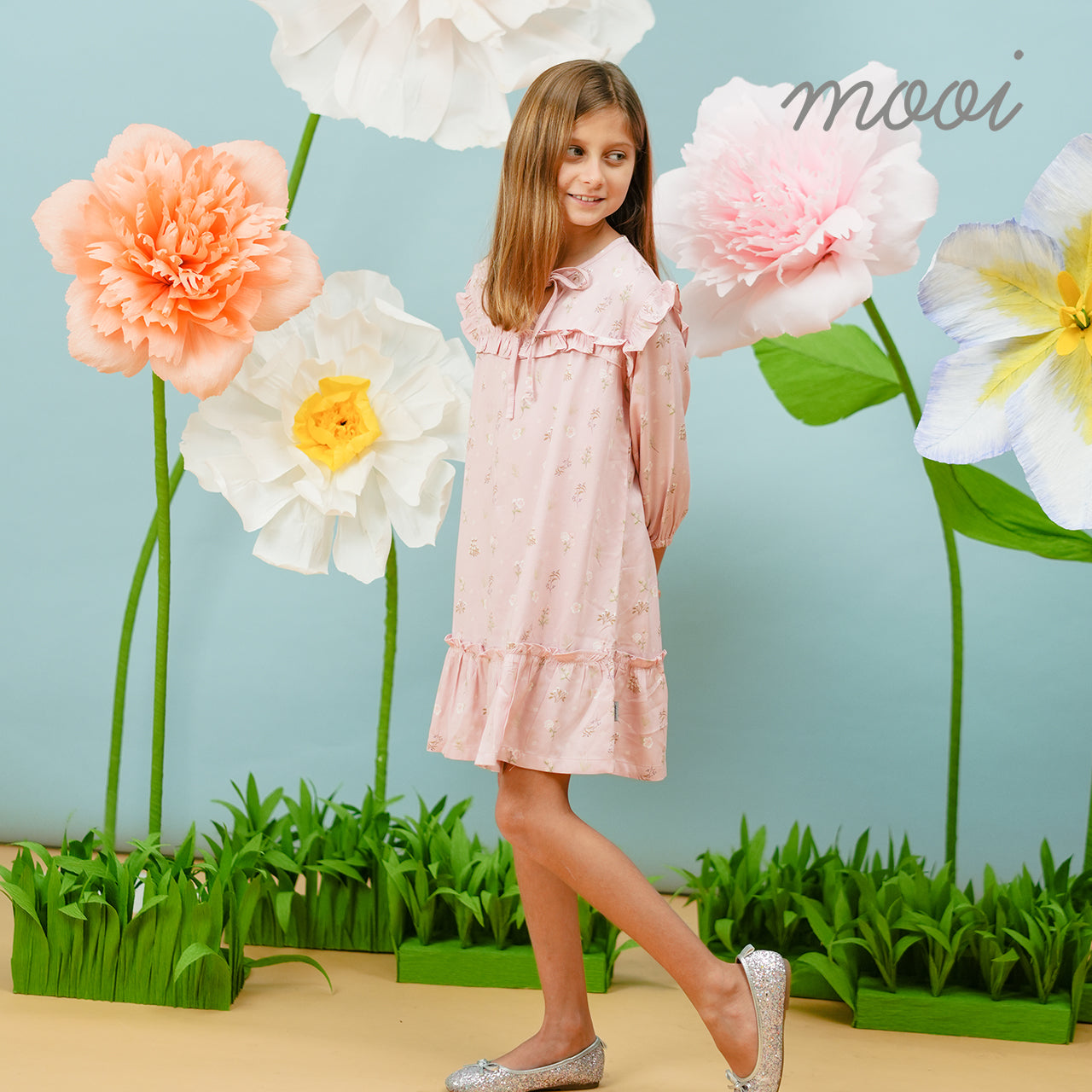 Mooi Dress Anak Perempuan Naya Ruffle Dress