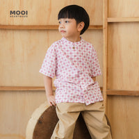 Mooi Atasan Batik Kemeja Anak Laki-Laki Sadewa Batik Shirt