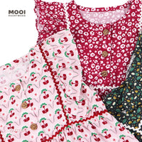Mooi Dress Anak Perempuan Christmas Collection Eve Ruffle Dress
