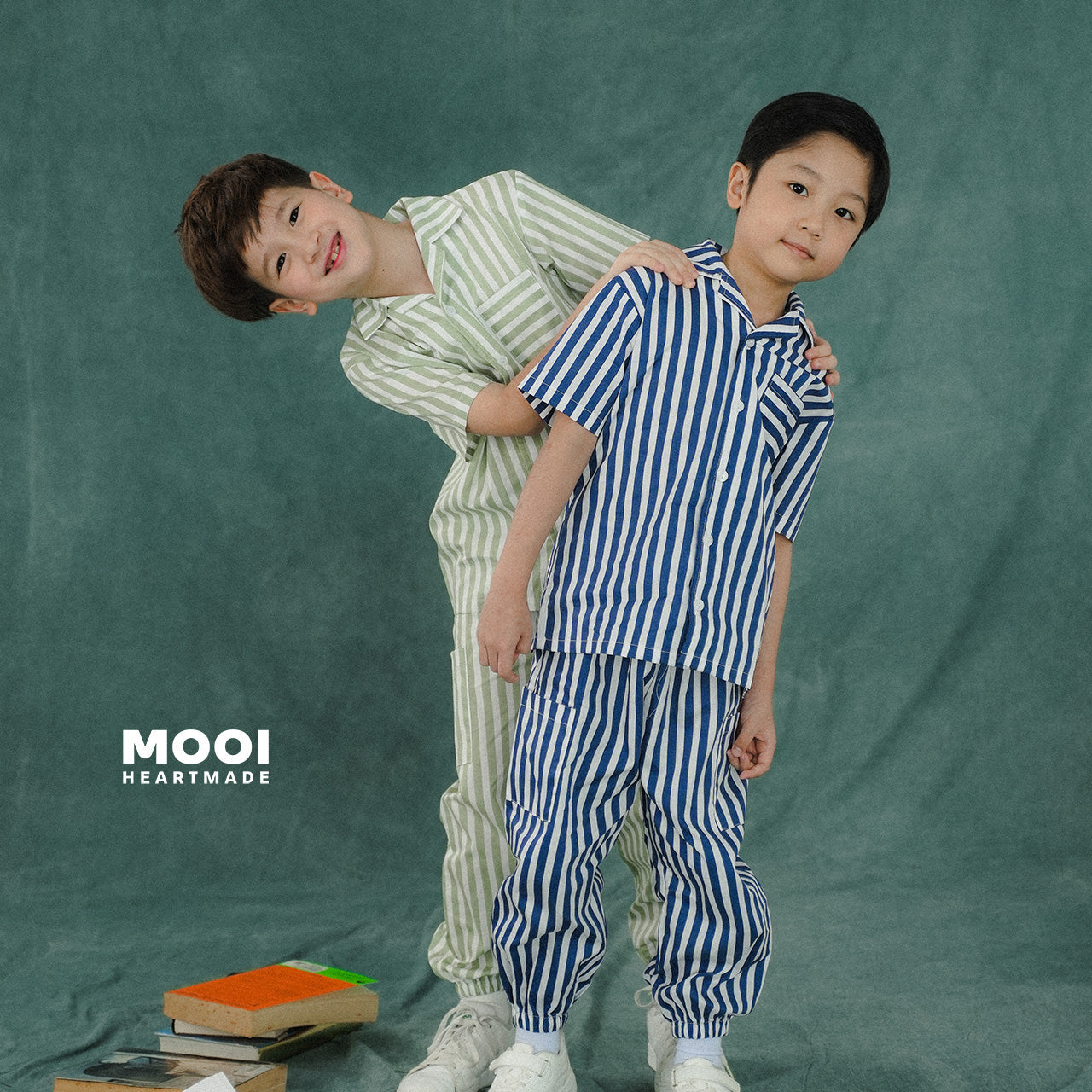 Mooi Kemeja Anak Laki-laki Arka Striped Shirt