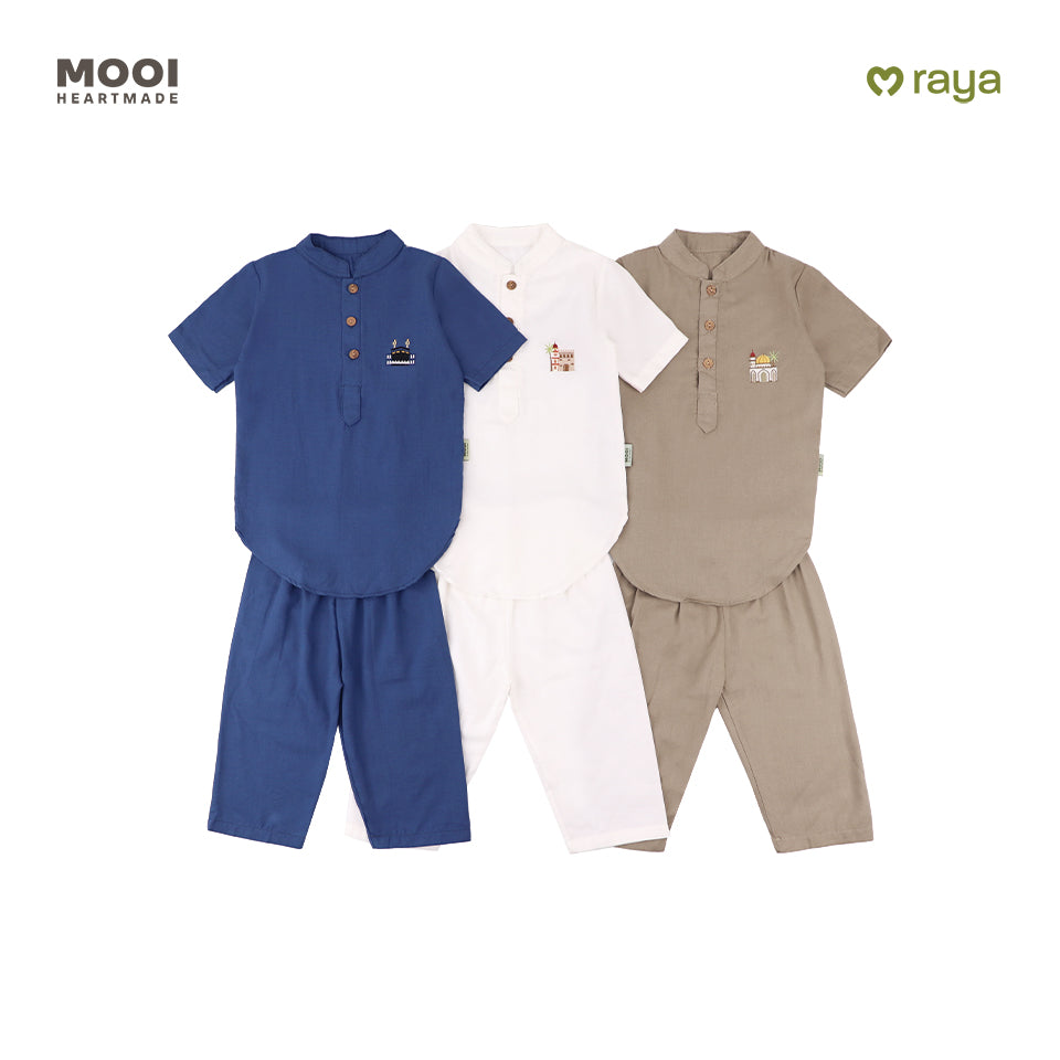 Mooi Adam Koko Set Setelan Koko Anak Raya Collection