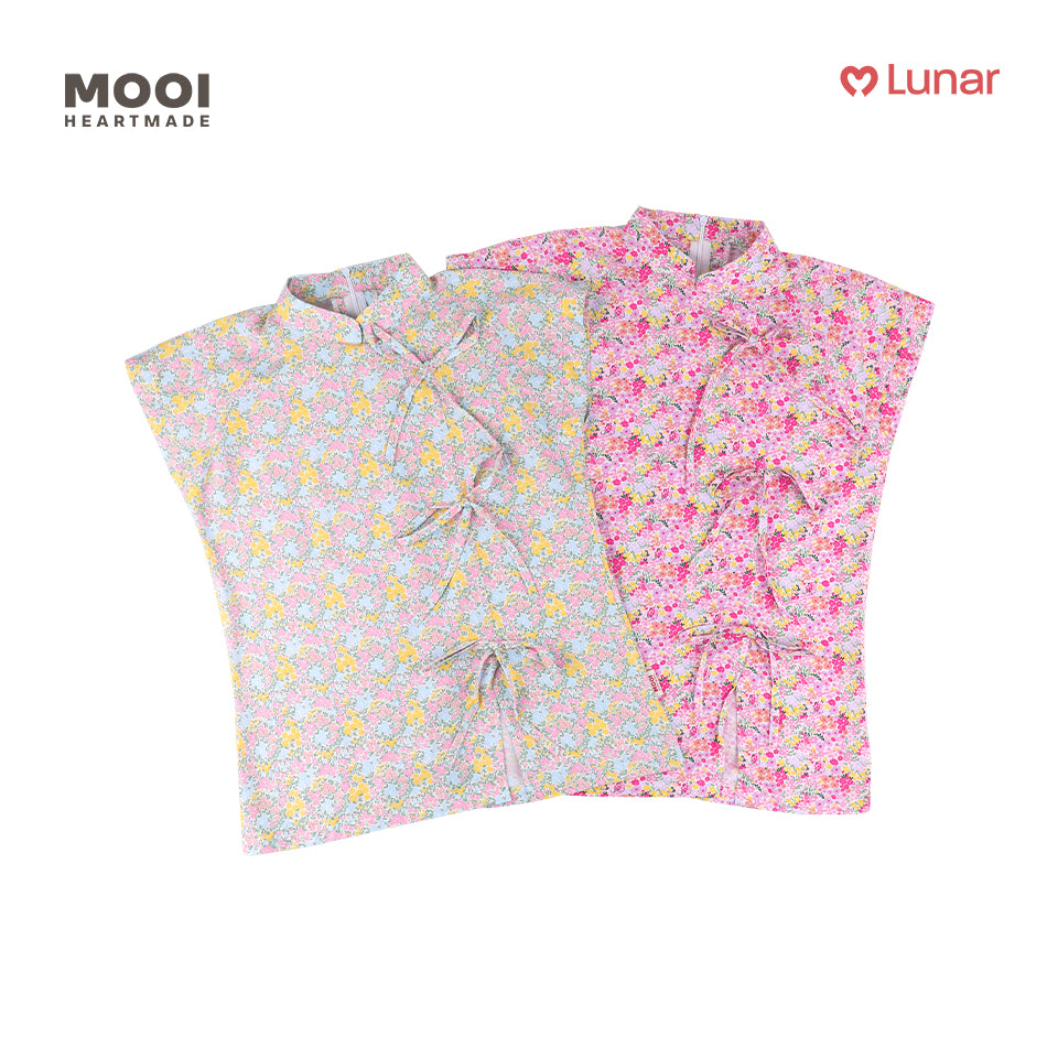 Mooi Atasan Dewasa Perempuan Lunar Collectin Orchid Cheongsam Top Adult