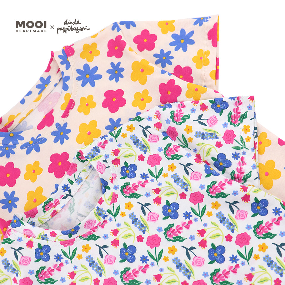 Mooi X Dinda Puspitasari Atasan Anak Perempuan T-shirt Tee
