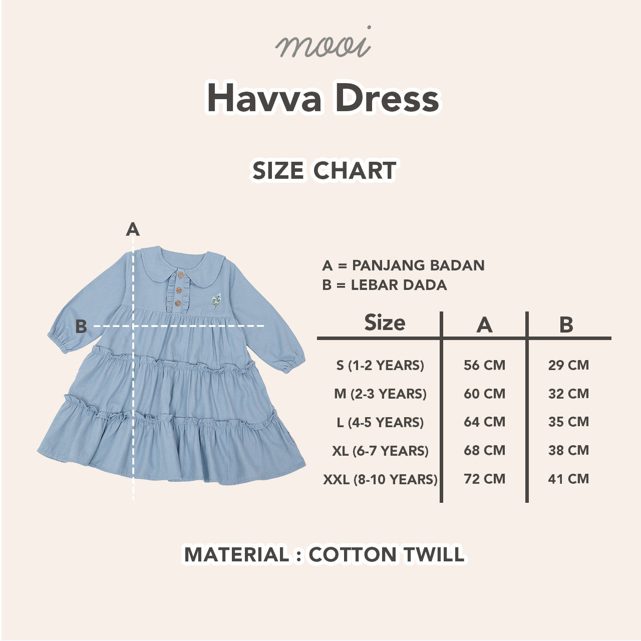 Mooi Dress Anak Gamis Anak Perempuan Raya Collection Havva Dress