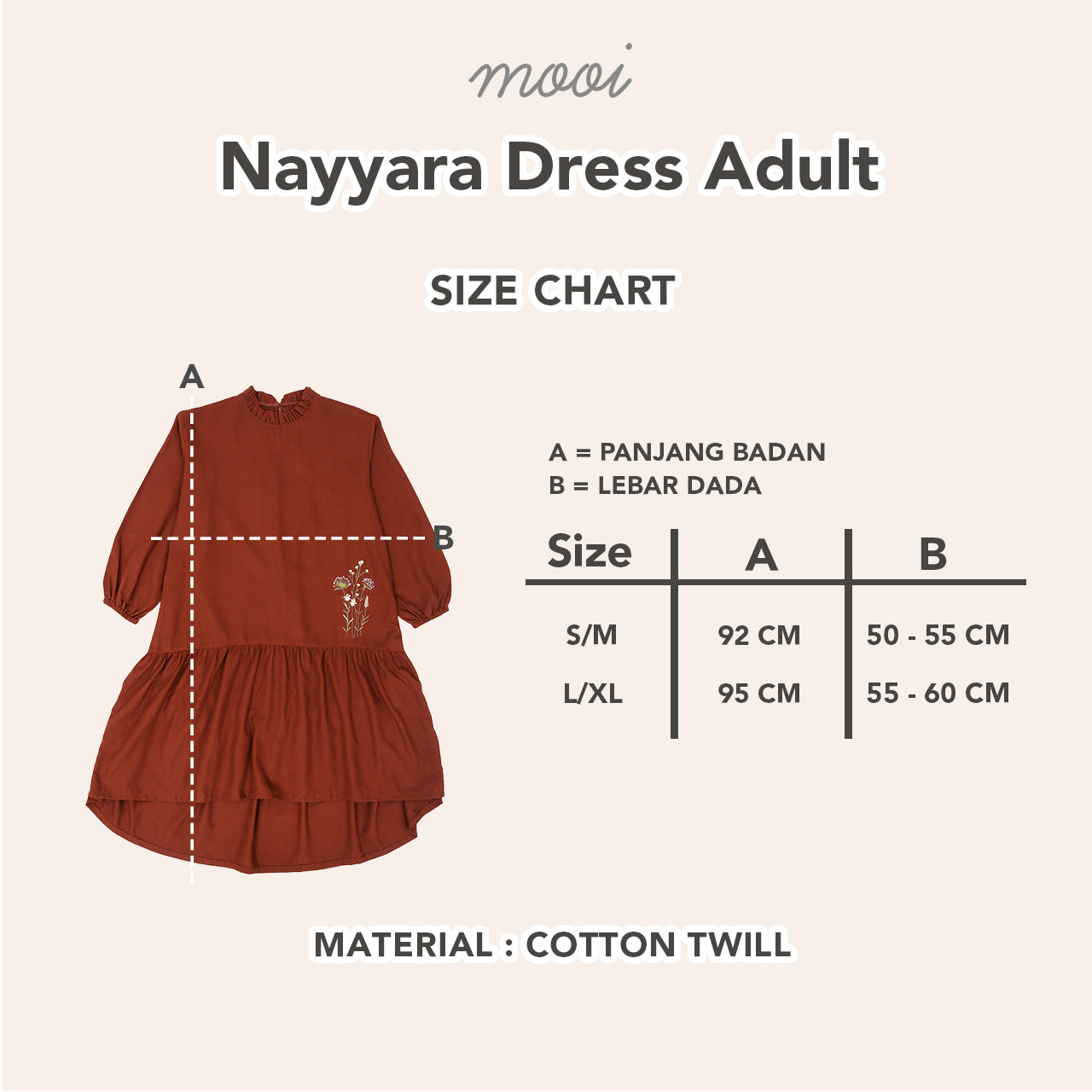 Mooi Tunik Wanita Atasan Wanita Raya Collection Nayyara Tunik Adult