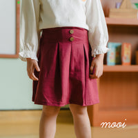 Mooi Rok Celana Anak Perempuan Ayako Skort Pleat Pants