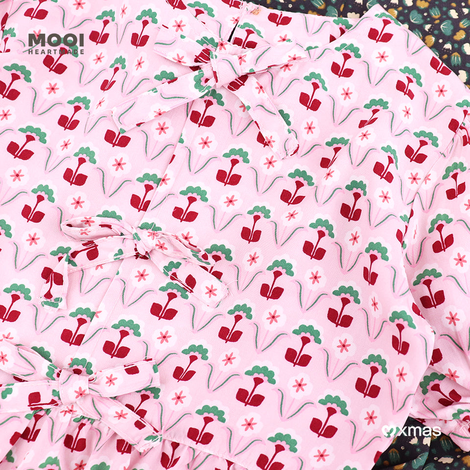 Mooi Atasan Anak Perempuan Christmas Collection Claire Top