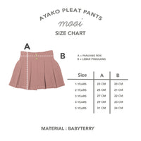 Mooi Rok Anak Perempuan Ayako Pleat Pants V1