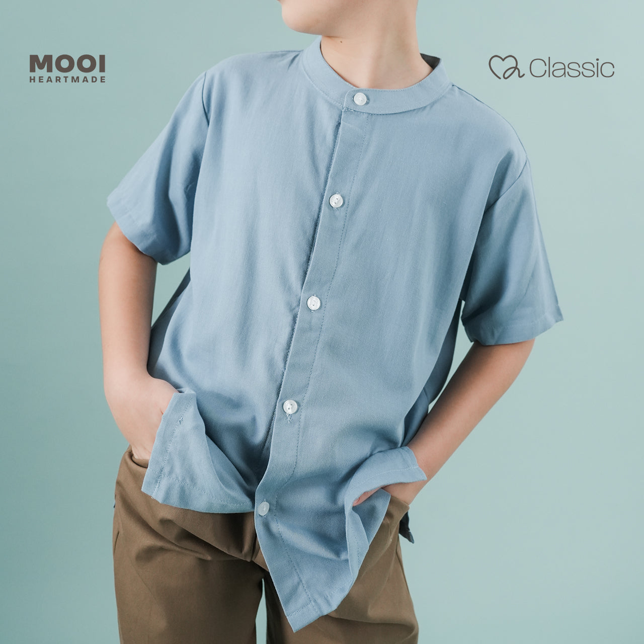 Mooi Kemeja Anak Laki-laki Henry Shirt