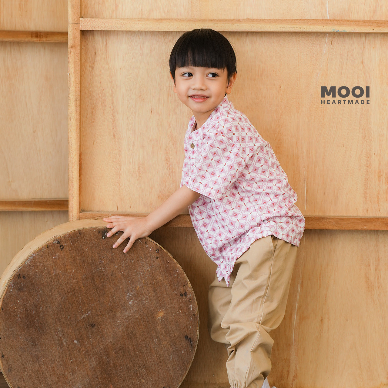 Mooi Atasan Batik Kemeja Anak Laki-Laki Sadewa Batik Shirt