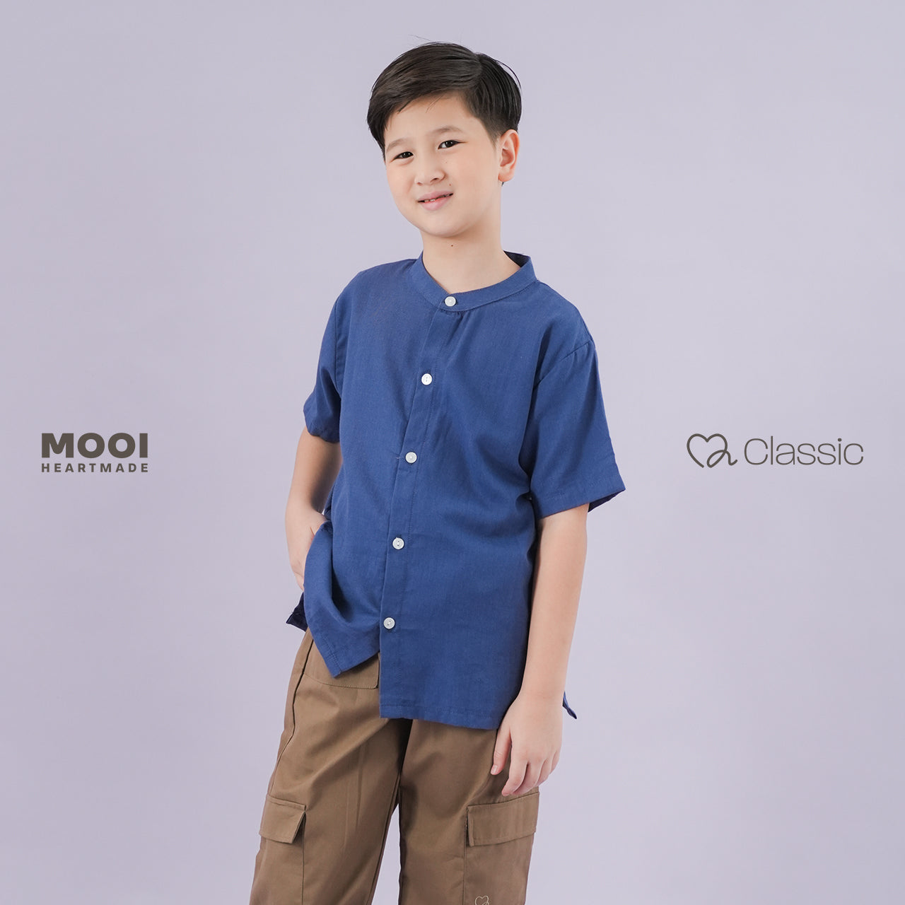 Mooi Kemeja Anak Laki-laki Henry Shirt