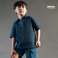 Mooi Kemeja Jeans Anak Laki-Laki Arlan Denim Shirt