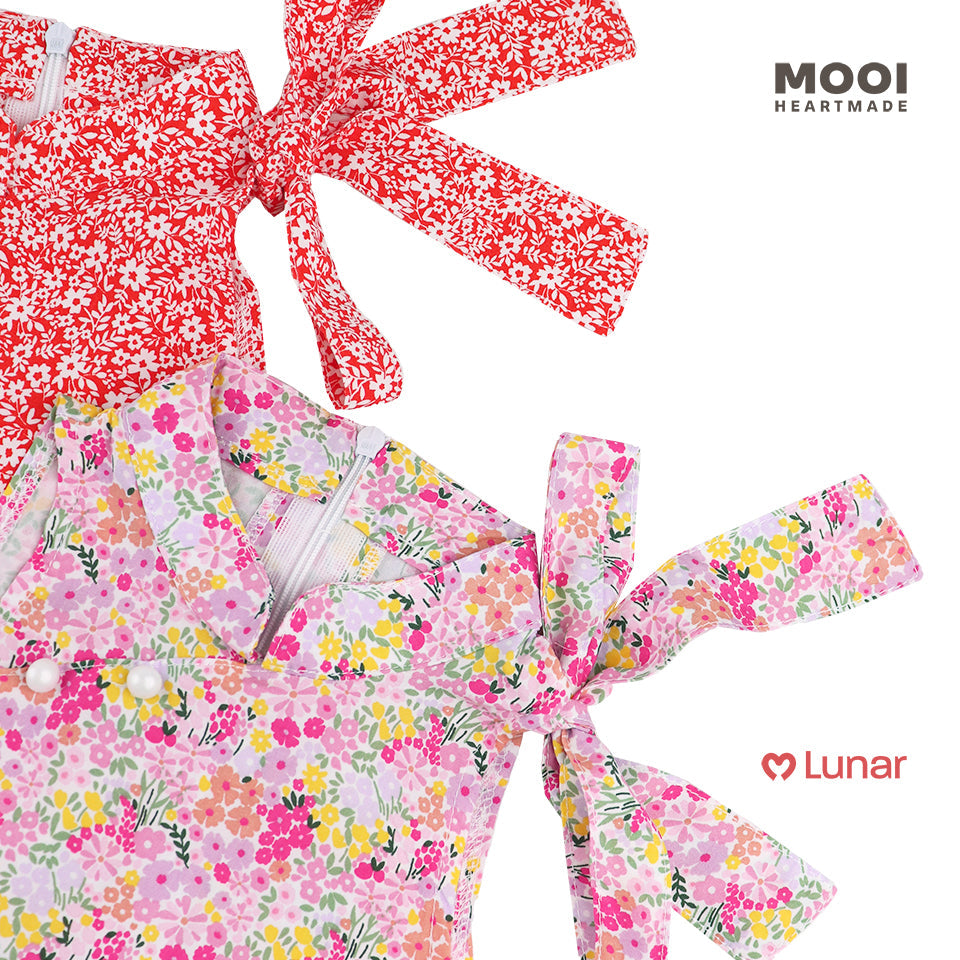 Mooi Dress Anak Perempuan Lunar Collection Peony Cheongsam Dress