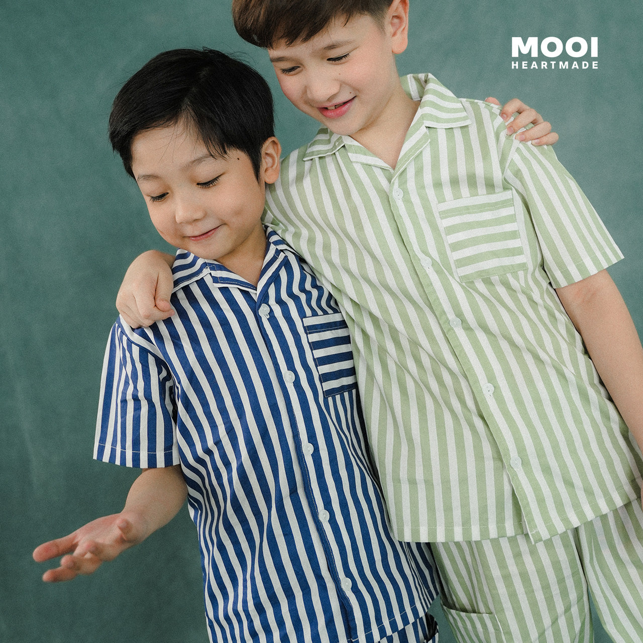 Mooi Kemeja Anak Laki-laki Arka Striped Shirt