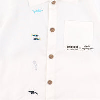 Mooi X Dinda Puspitasari Kemeja Anak Laki-laki Nevan Pocket Shirt