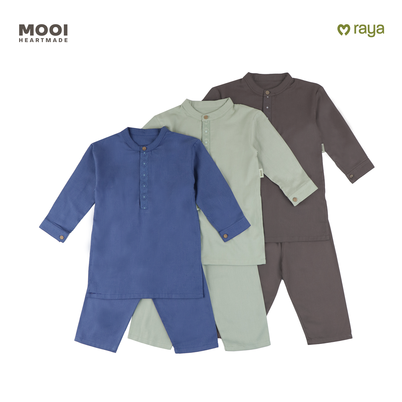 Mooi Rais Koko Set Setelan Koko Anak Raya Collection