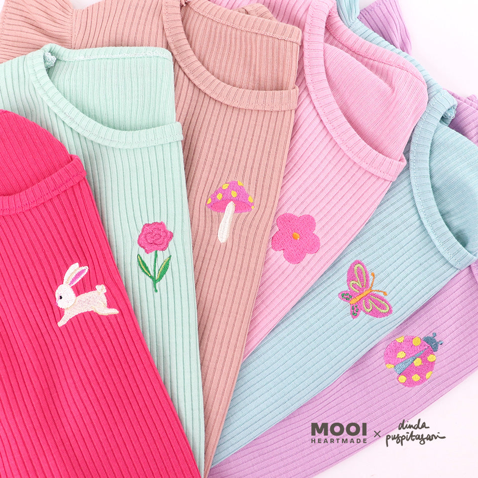 Mooi X Dinda Puspitasari Setelan Anak Perempuan Angel Set