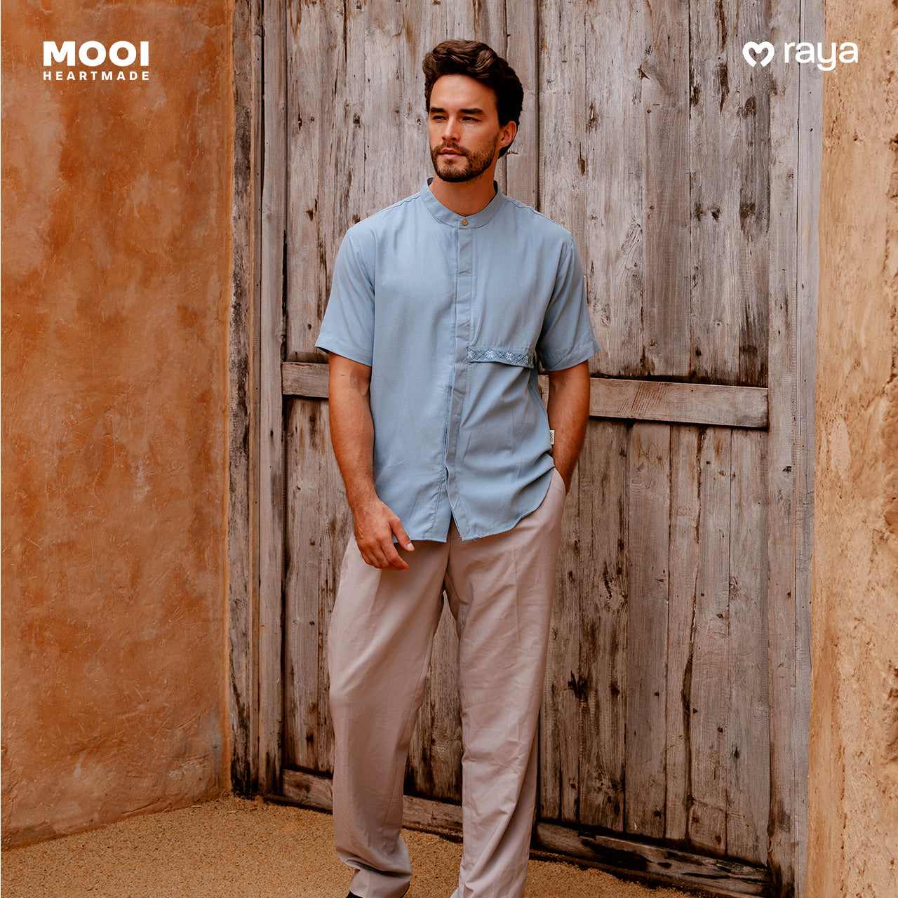 Mooi Atasan Pria Kemeja Pria Raya Collection Gaffi Koko