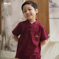 Mooi Kemeja Anak Laki-Laki Wang Pocket Shirt