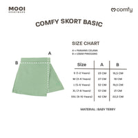 Mooi Rok Celana Skort Anak Perempuan Comfy Skort Basic Pants
