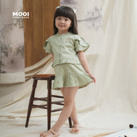 Mooi Setelan Anak Perempuan Fei Ruffle Set