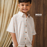 Mooi Atasan Batik Kemeja Anak Laki-Laki Mahesa Batik Shirt