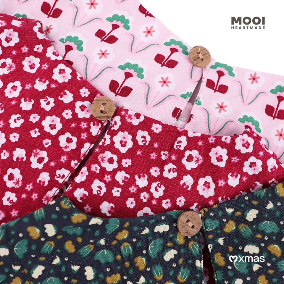 Mooi Atasan Anak Perempuan Christmas Collection Claire Top