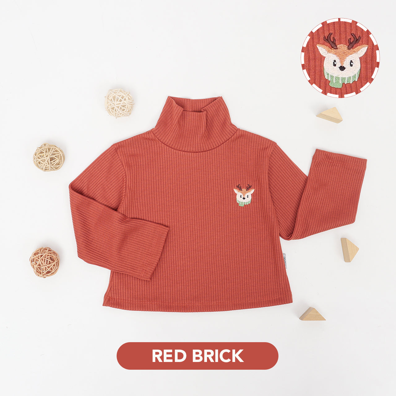 Mooi Atasan Anak Turtle Neck Top