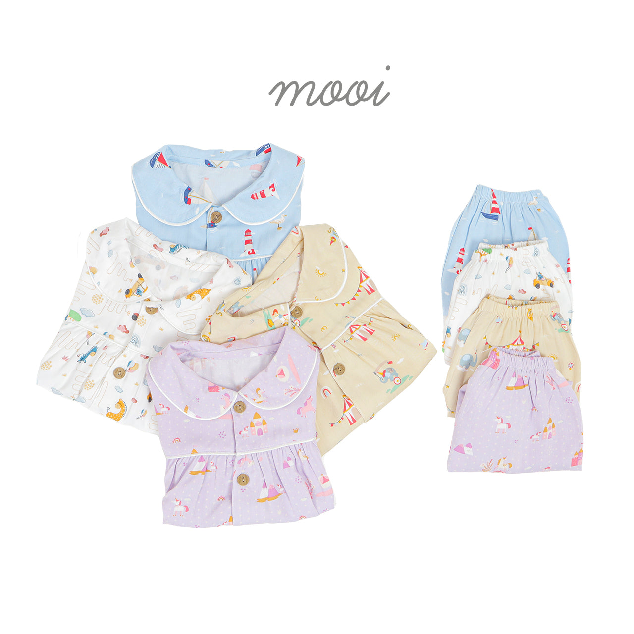 Mooi Piyama Anak Baju Tidur Anak Cheryl Short Pajamas Kids