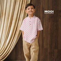 Mooi Atasan Batik Kemeja Anak Laki-Laki Kanaka Batik Shirt