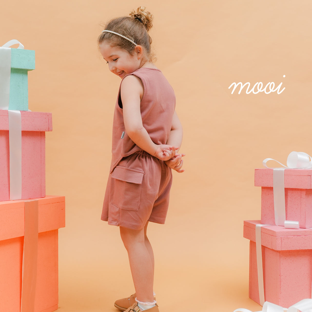 Mooi Rok Celana Skort Anak Perempuan Fionna Cargo Skort Pants