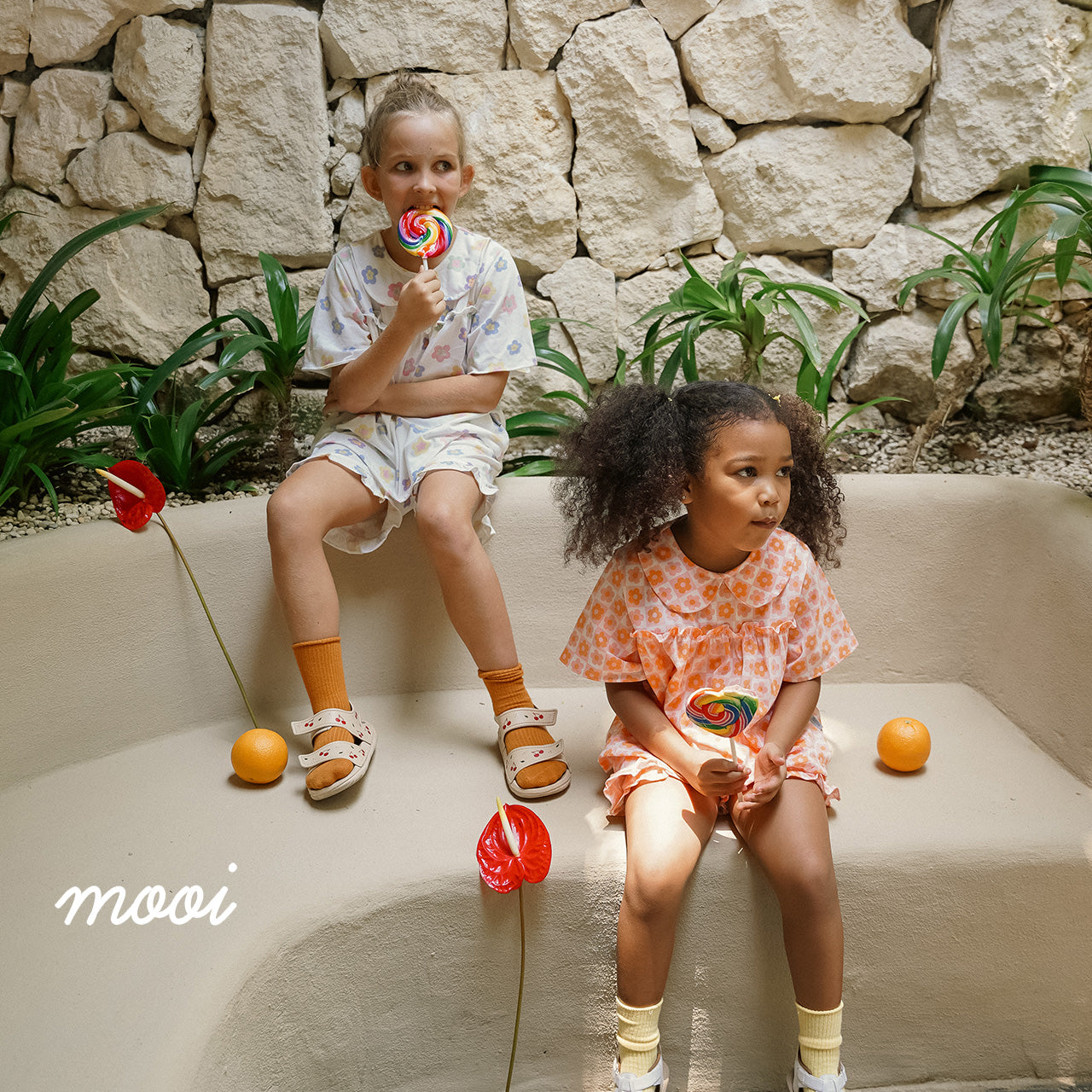 Mooi Atasan Anak Perempuan Rora Ruffle Top