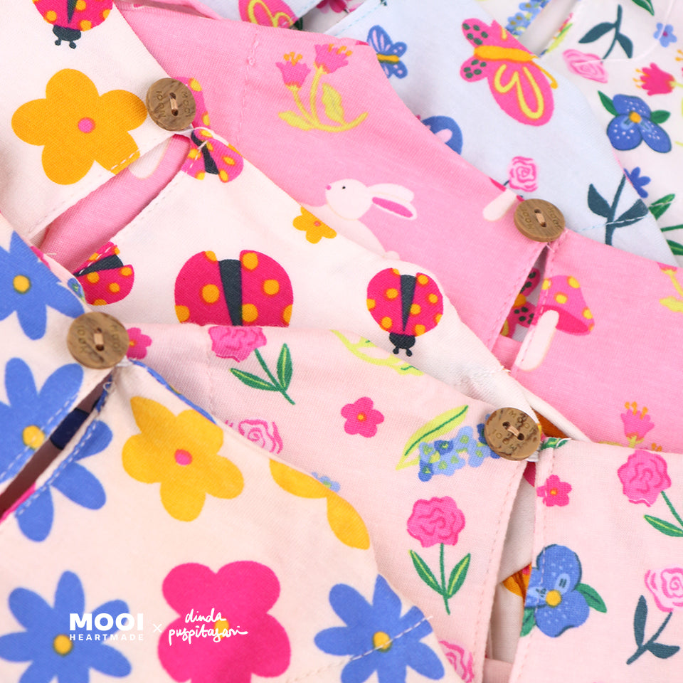 Mooi X Dinda Puspitasari Atasan Anak Perempuan Lola Top Ruffle