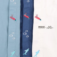 Mooi X Dinda Puspitasari Kemeja Anak Laki-laki Rue Pocket Shirt