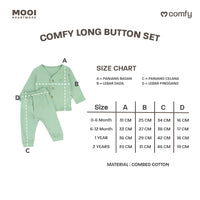 Mooi Setelan Panjang Bayi Comfy Baby Long Button Set