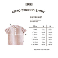Mooi Kemeja Anak Laki-laki Enzo Striped Shirt