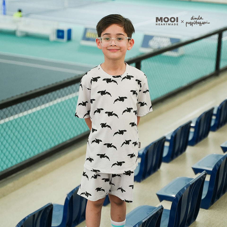 Mooi X Dinda Puspitasari Setelan Anak Laki-Laki Riyu Set