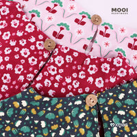Mooi Atasan Anak Perempuan Christmas Collection Millie Ruffle Top
