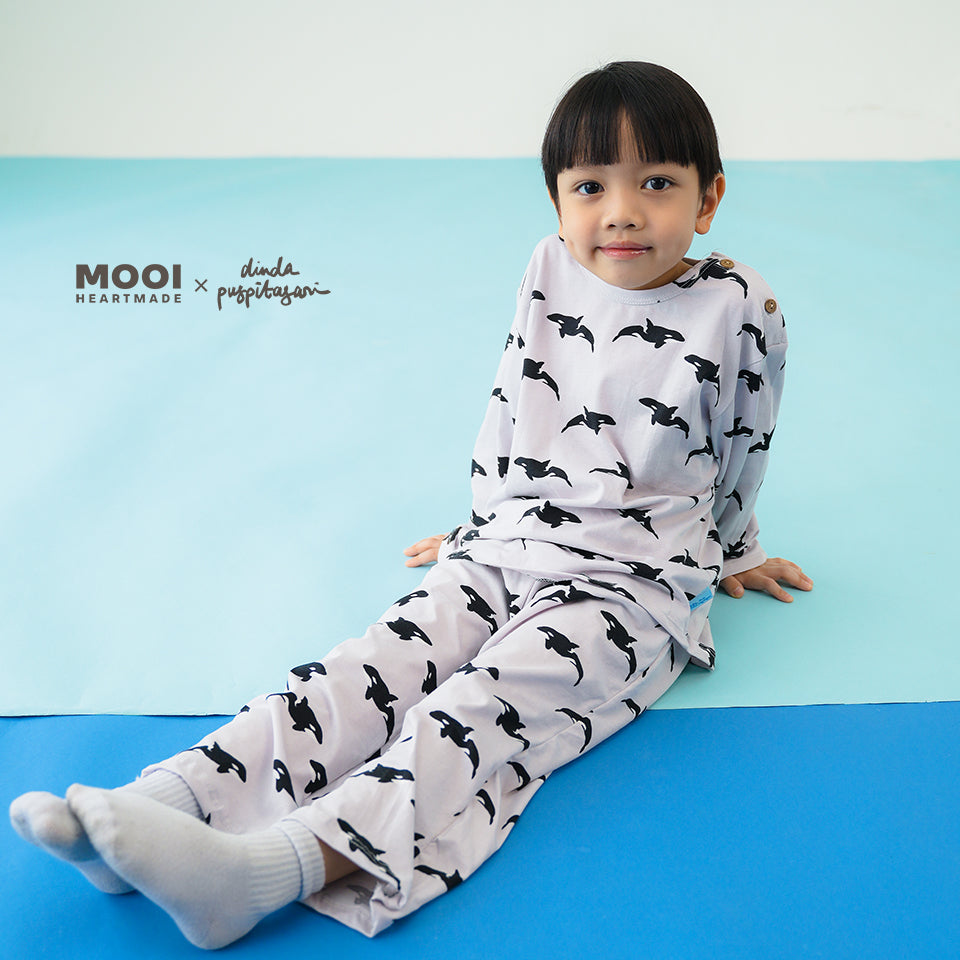 Mooi X Dinda Setelan Piyama Anak Nael Pajamas Set