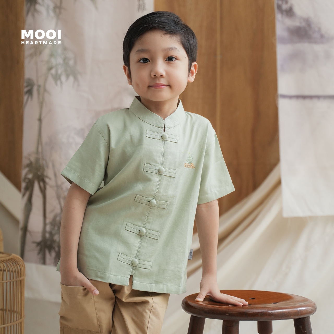 Mooi Kemeja Anak Laki-Laki Ming Shirt