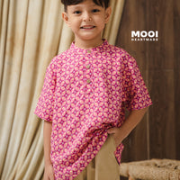 Mooi Atasan Batik Kemeja Anak Laki-Laki Kanaka Batik Shirt