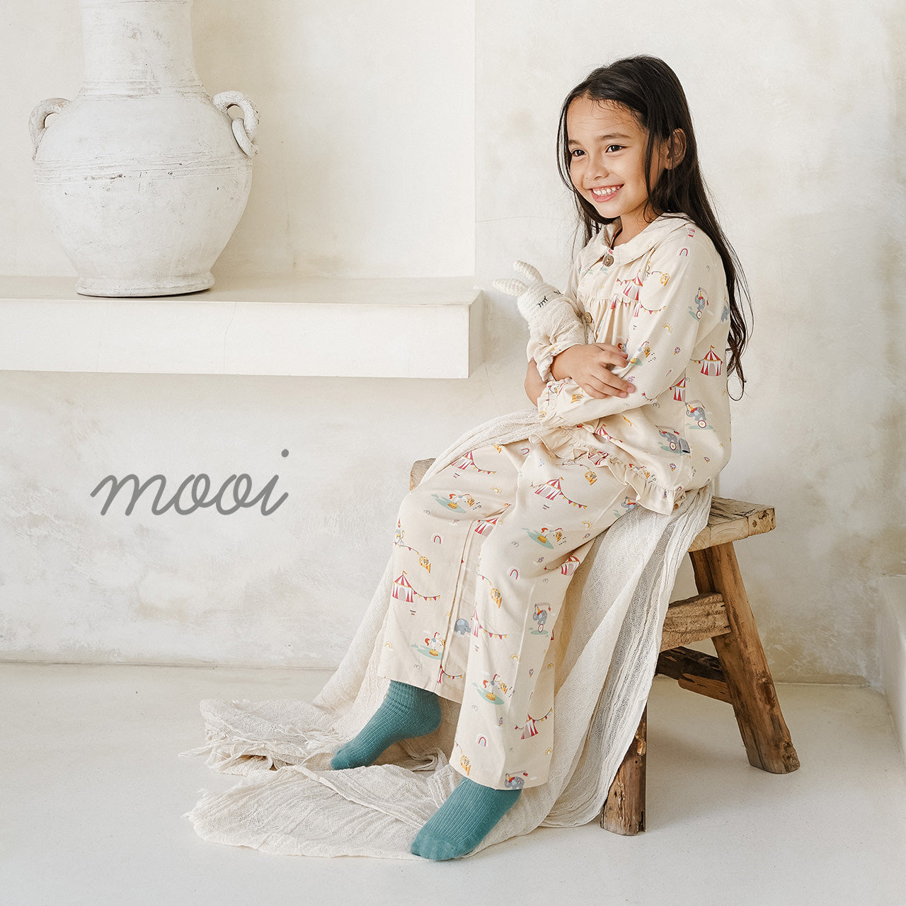 Mooi Piyama Panjang Anak Baju Tidur Cheryl Anak Long Pajamas Kids